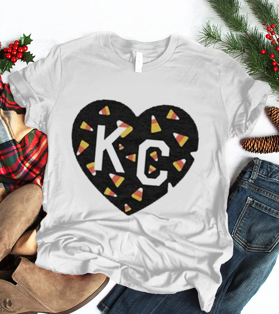 KC Heart Candy Corn T-Shirt