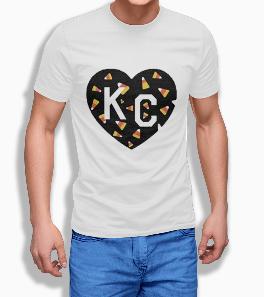 KC Heart Candy Corn T-Shirt