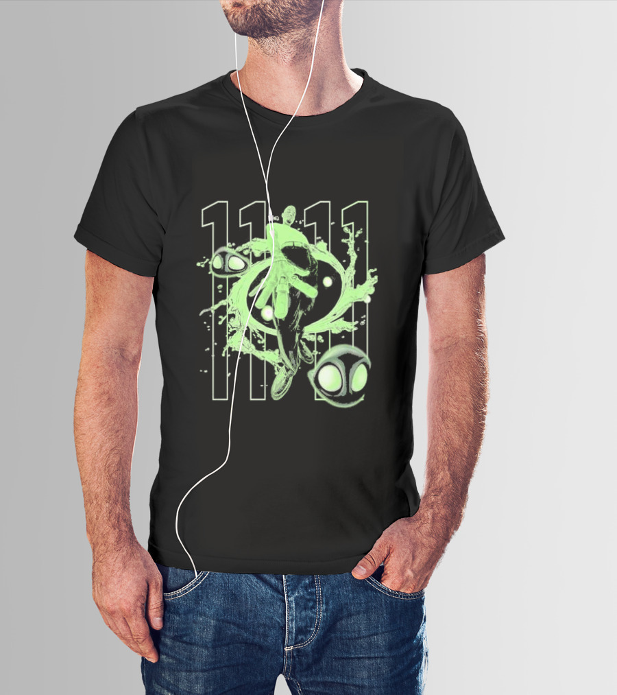 Chris Brown 11 11 Afterlife Neon Abstract Alien Elements T-Shirt