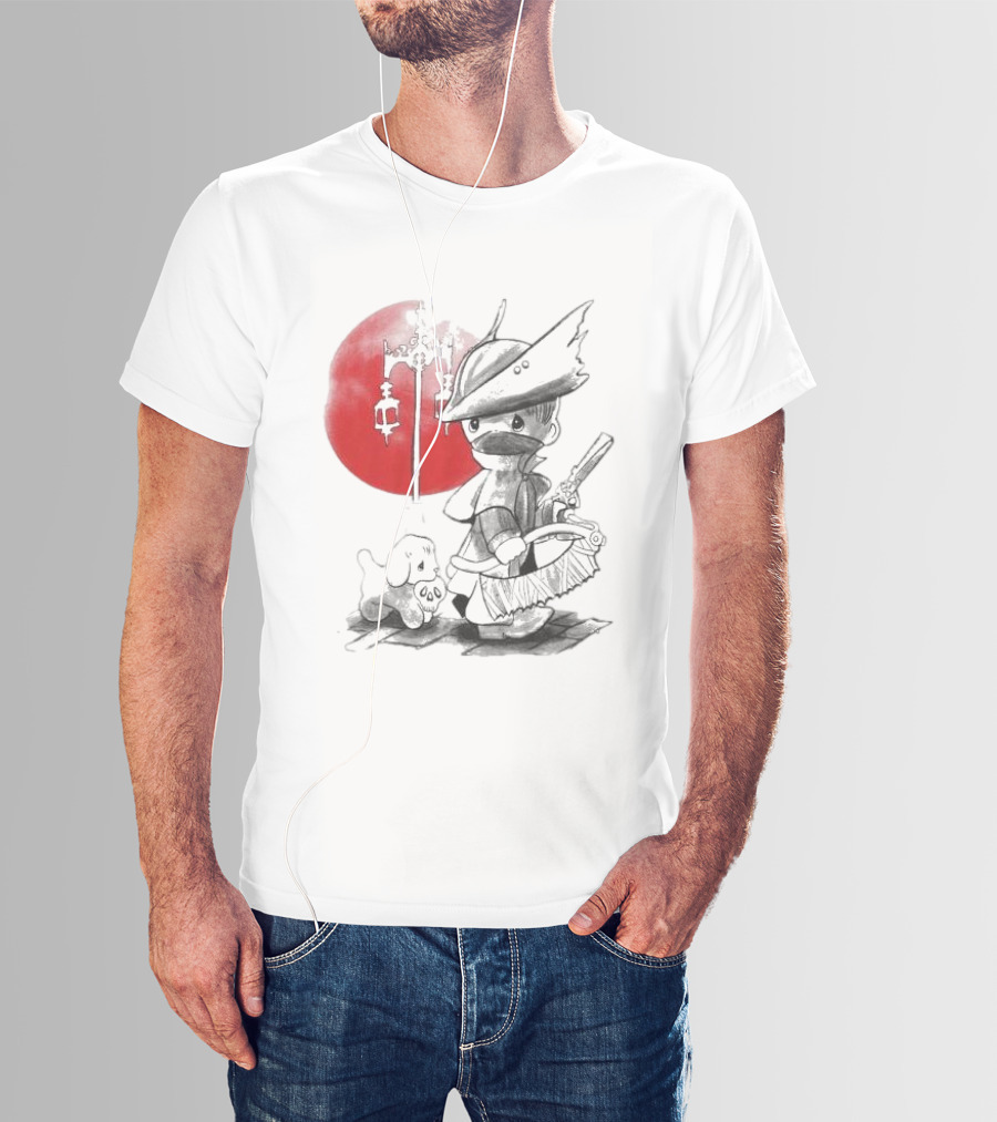 Consciousness Is A Lake Herry Johnson Hunter And Dog In Red Circle With Lanterns T-Shirt
