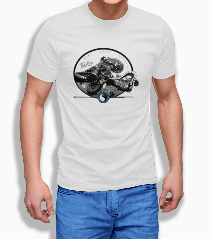 T&c Surf Tako Smoked Dried Octopus Yin Yang T-Shirt