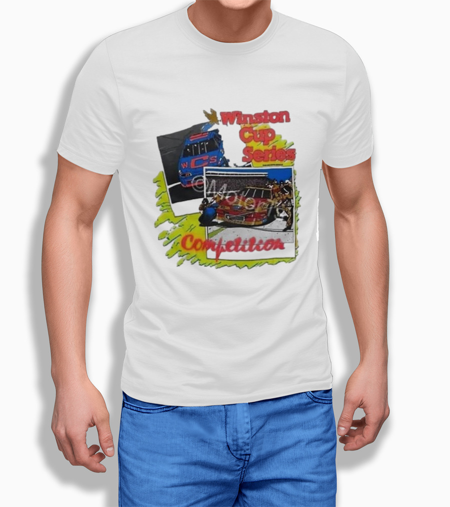 Winston Cup Series Competition Vintage New In Bag 1990 NASCAR T-Shirt