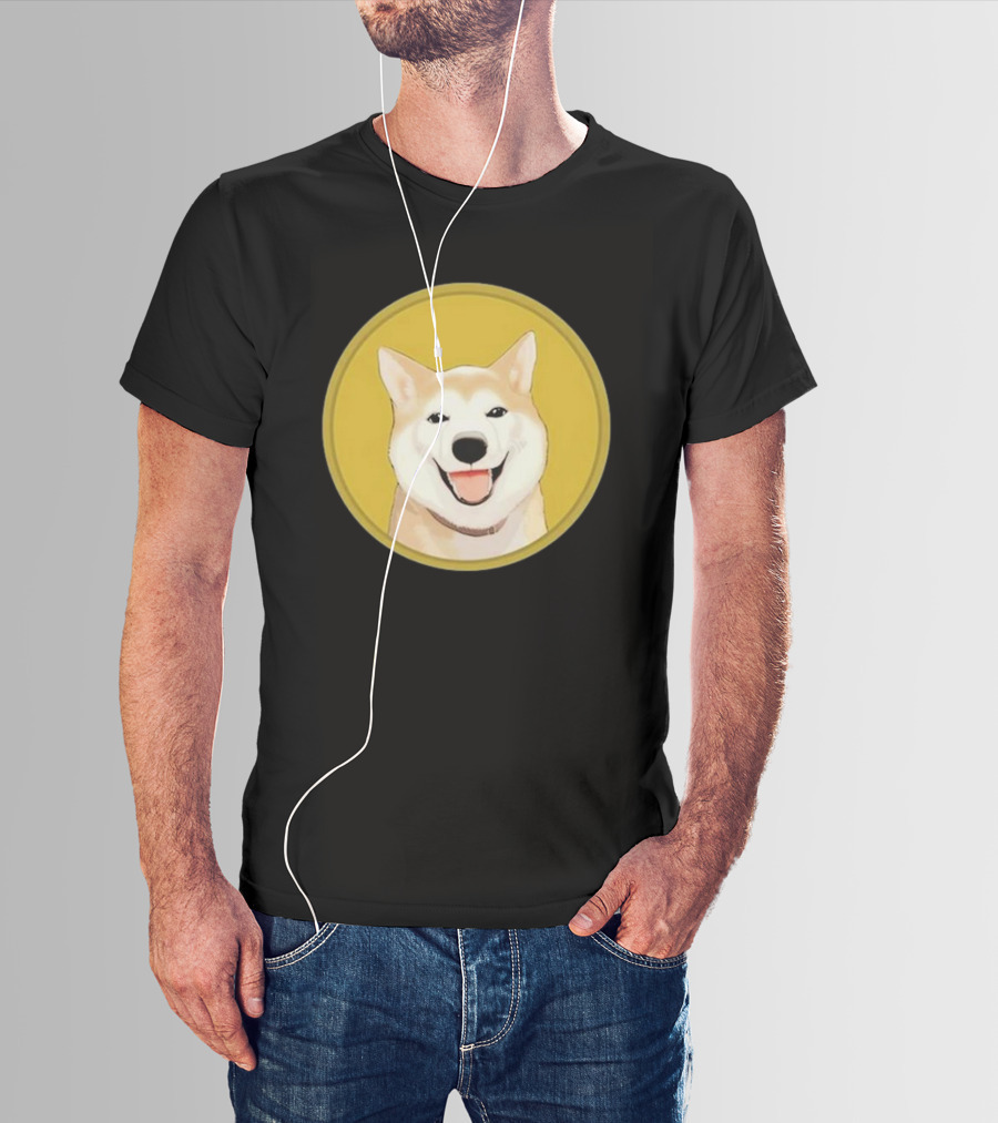 Neiro Shiba Inu Circle Badge Emblem T-Shirt