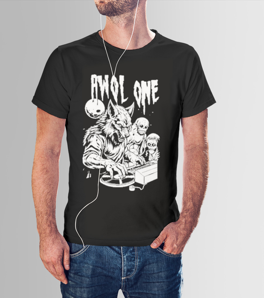 AWOL One Werewolf DJ With Creatures T-Shirt