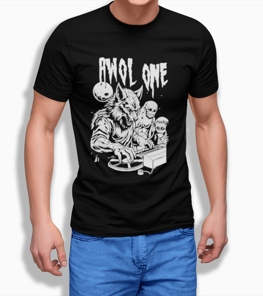 AWOL One Werewolf DJ With Creatures T-Shirt