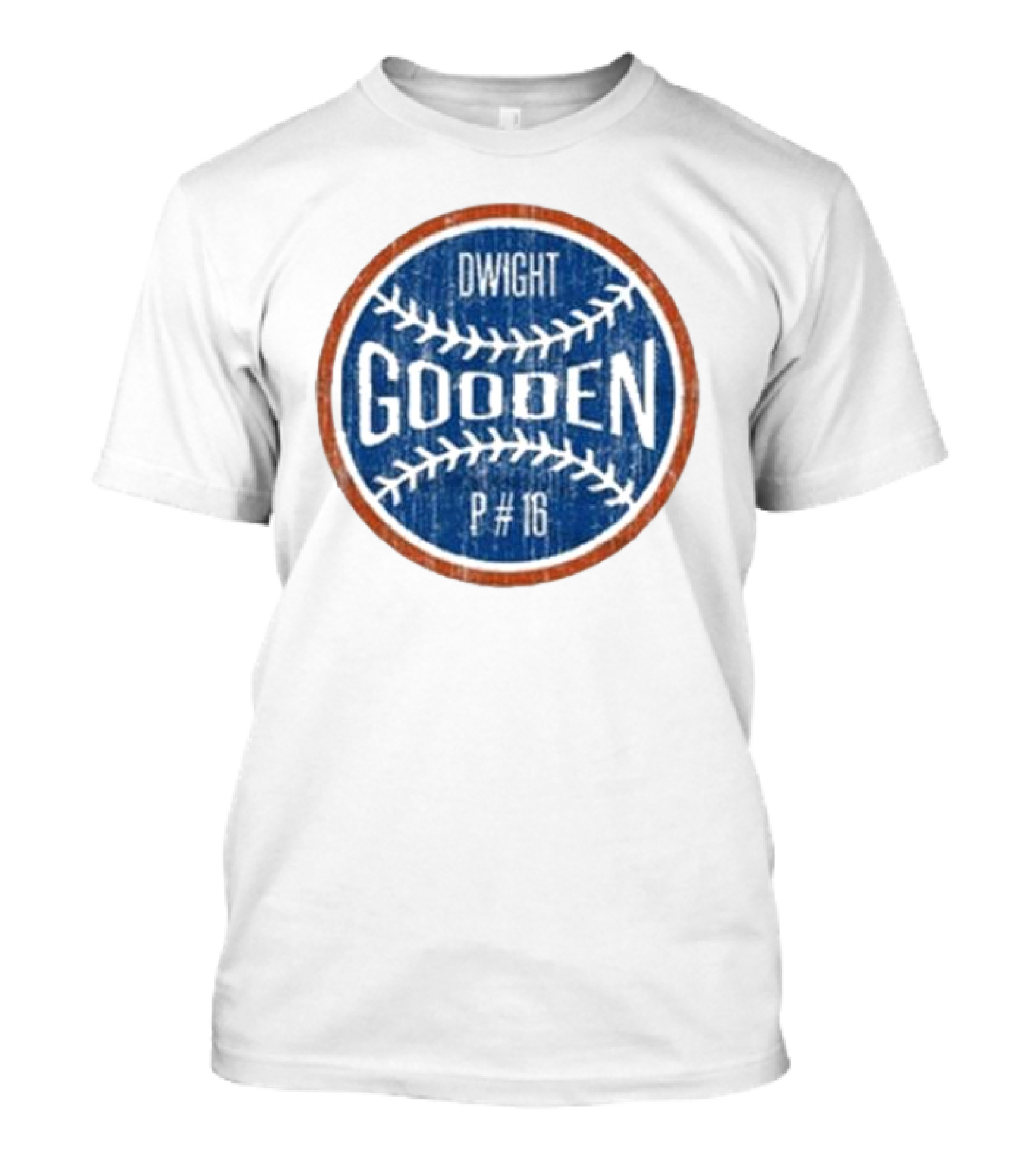 Dwight Gooden P #16 Baseball Vintage Circle T-Shirt