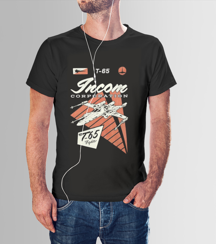 Incom Corporation T-65 Fighter Starship Graphic Retro T-Shirt