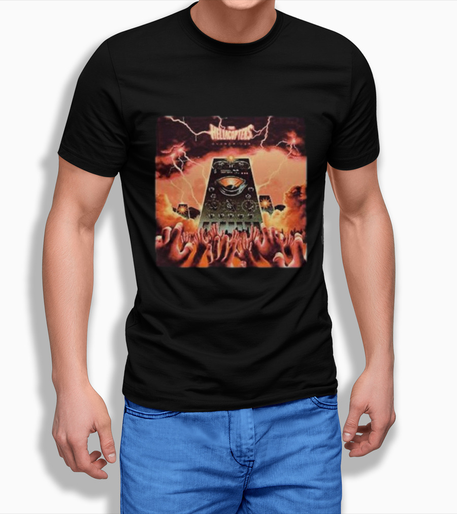 The Hellacopters Overdriver Lightning Hands Amplifier T-Shirt