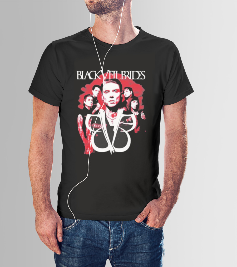 Black Veil Brides Bleeding Red Band T-Shirt