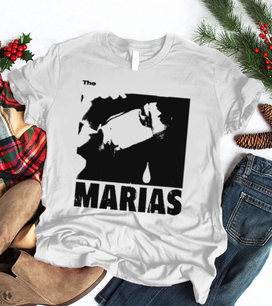 The Marias María Monochrome Teardrop Image T-Shirt