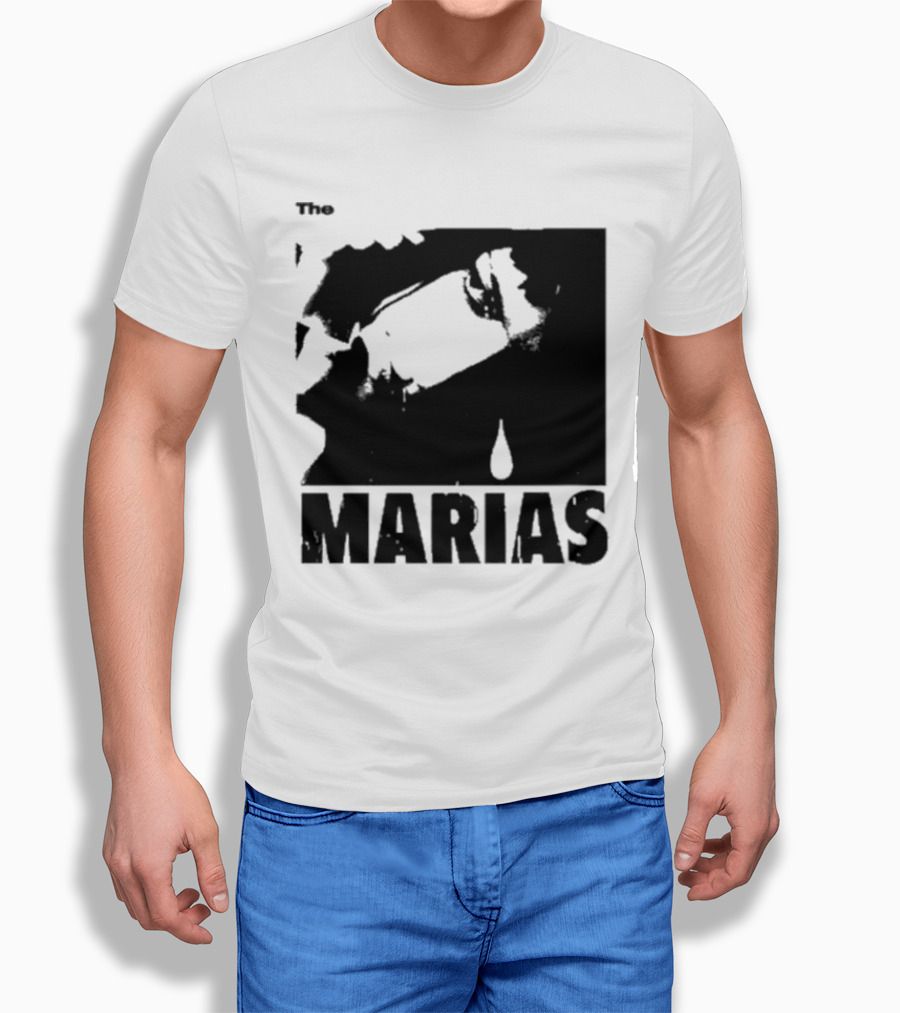 The Marias María Monochrome Teardrop Image T-Shirt