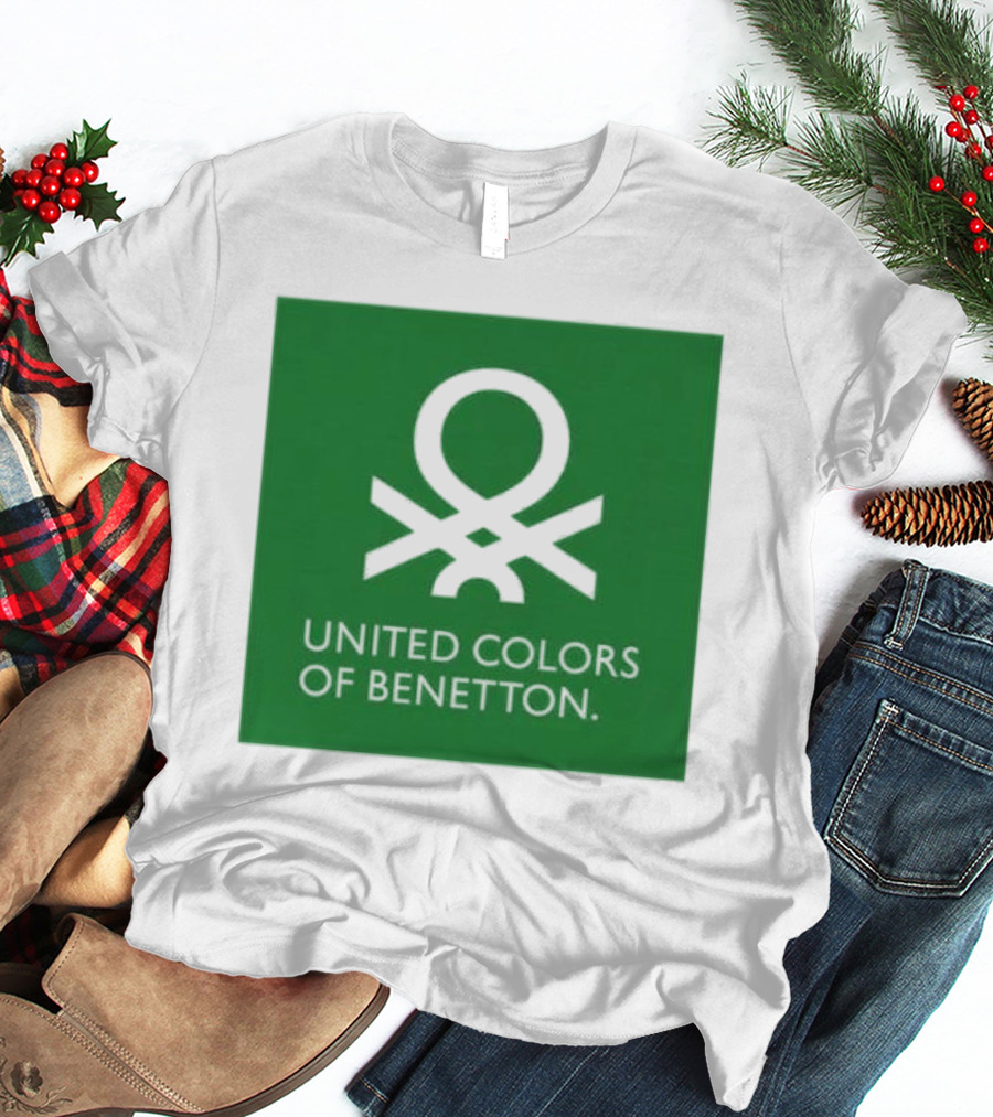 United Colors Of Benetton Green Emblem Fashion Brand T-Shirt