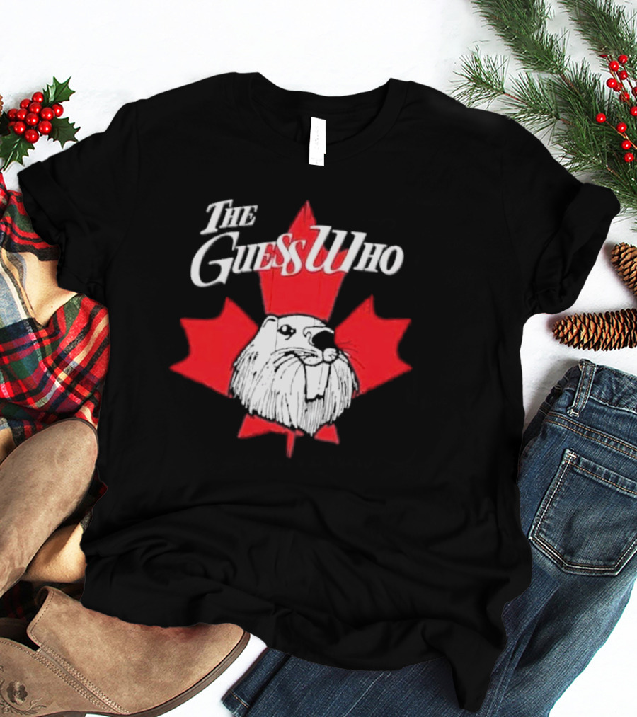 The Guess Who Merry Christmas Maple Leaf Otter T-Shirt