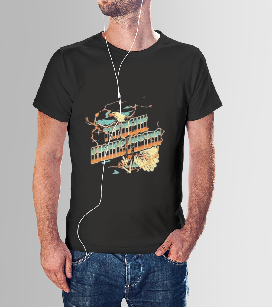 The Devil Wears Prada Bald Eagle Electric Orange And Blue T-Shirt