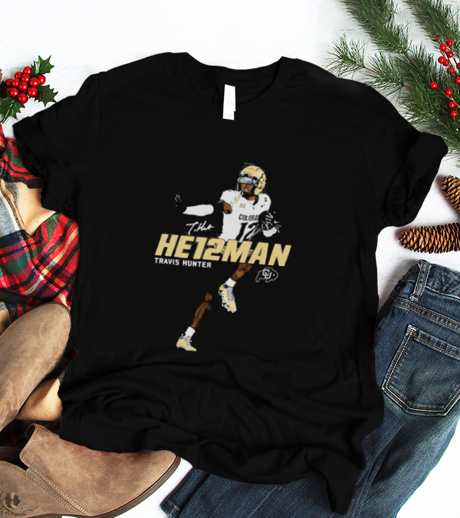 HE12MAN Travis Hunter Colorado Buffaloes T-Shirt