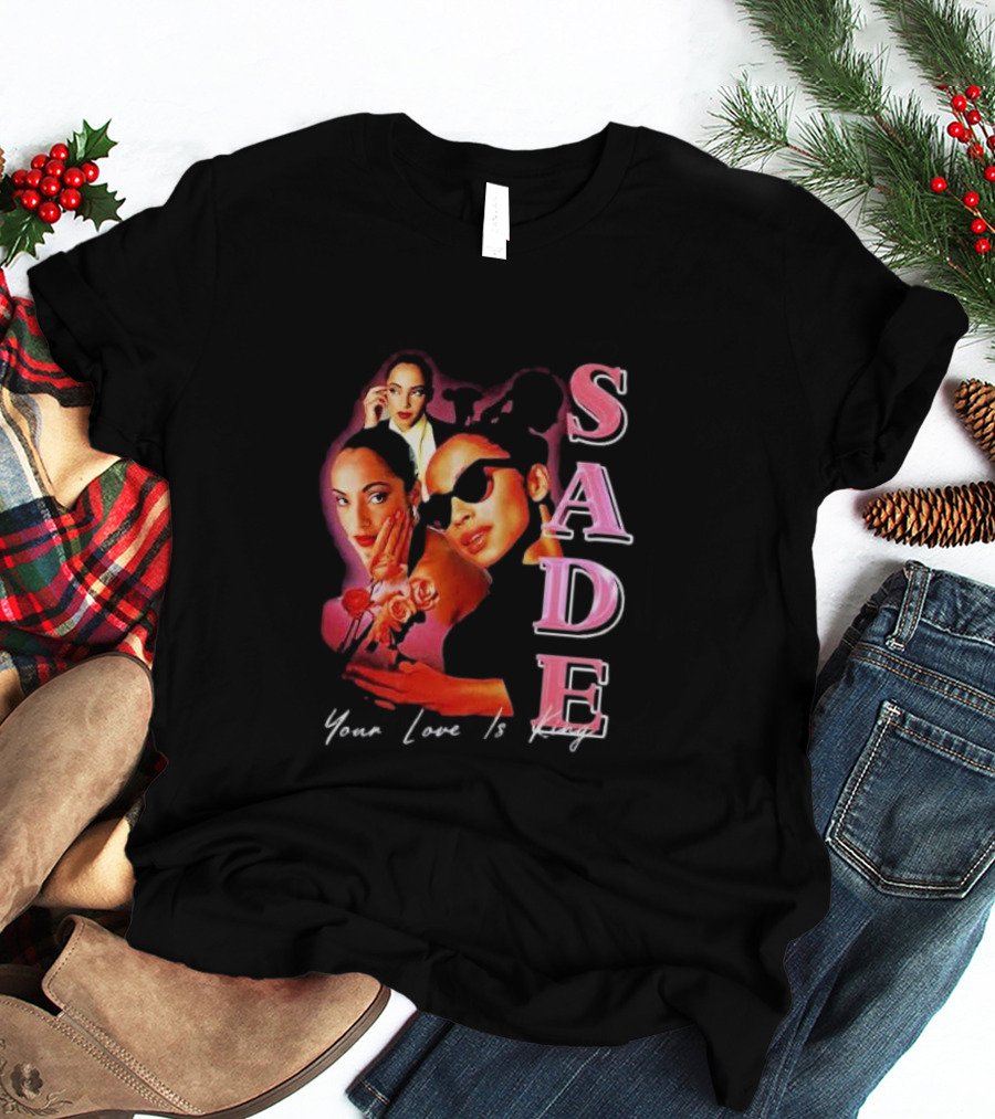 Sade Your Love Is King Homage Deluxe Retro Collage T-Shirt