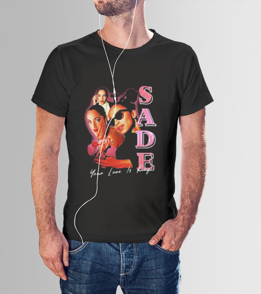 Sade Your Love Is King Homage Deluxe Retro Collage T-Shirt