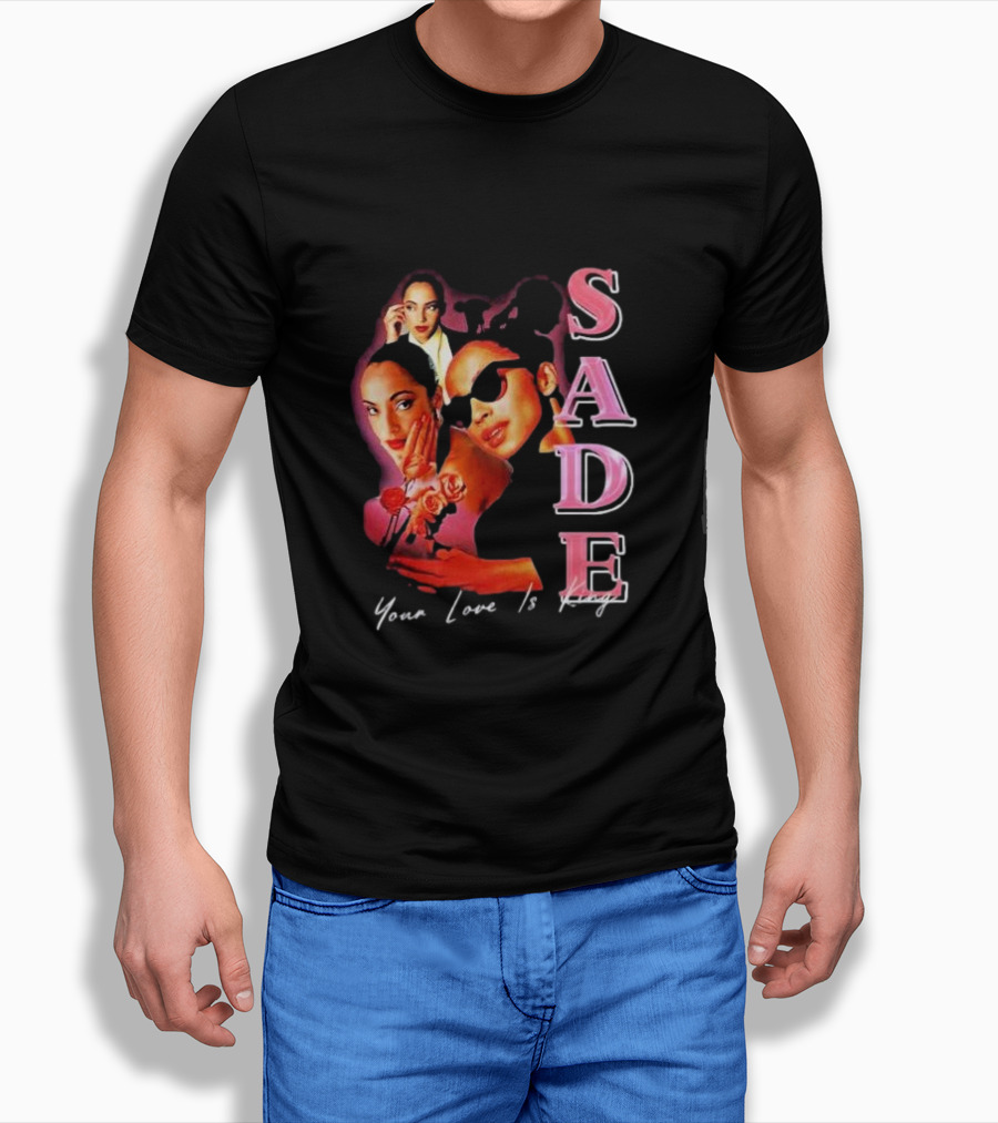 Sade Your Love Is King Homage Deluxe Retro Collage T-Shirt