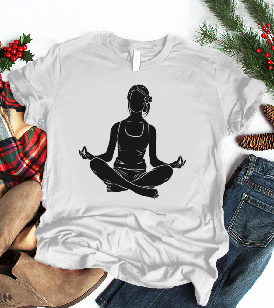 Namast'ay Home Get High Weed Yoga Meditation Pose T-Shirt