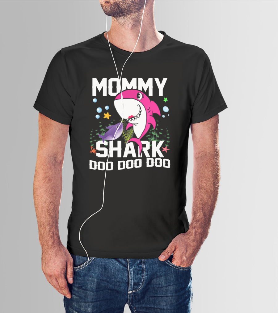 Mommy Shark Doo Doo Doo Mother Gramma Shark T-Shirt