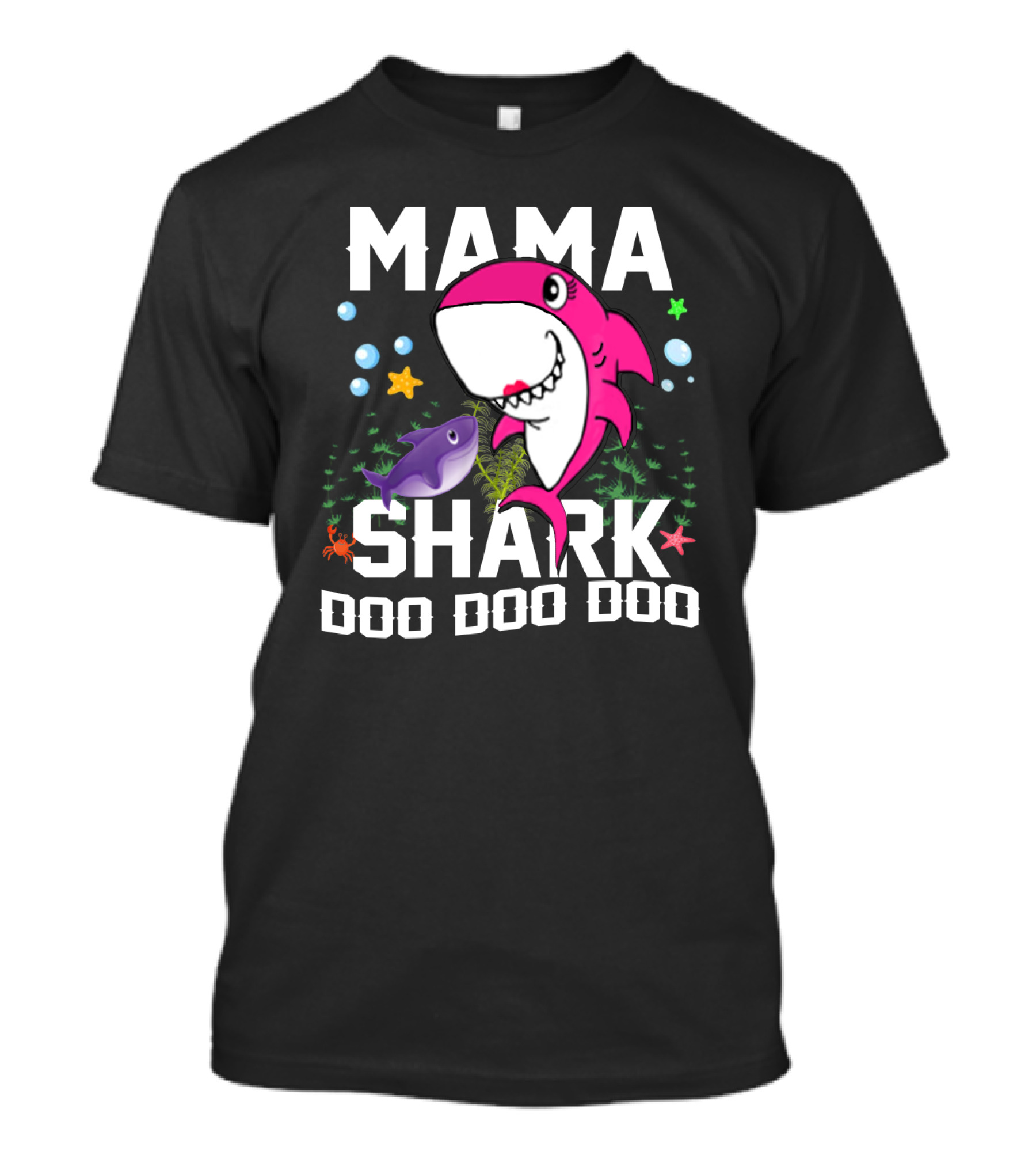 Mama Shark Doo Doo Doo Fun Aquatic Adventure T-Shirt