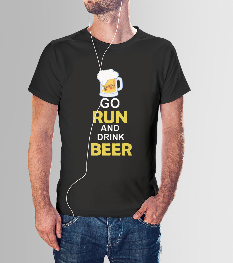 Oktoberfest Mug GO RUN AND DRINK BEER T-Shirt