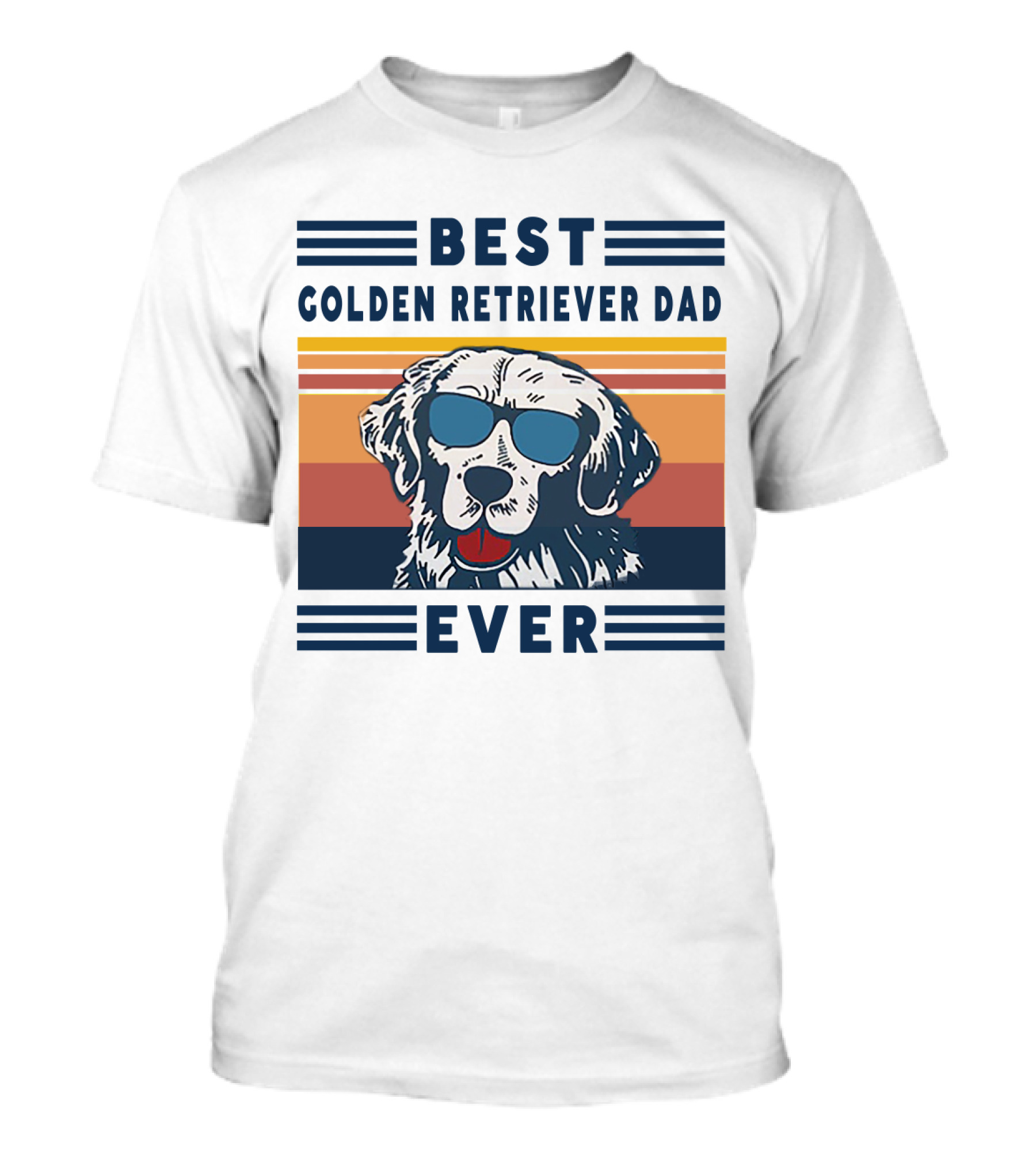 Best Golden Retriever Dad Ever Sunglasses T-Shirt