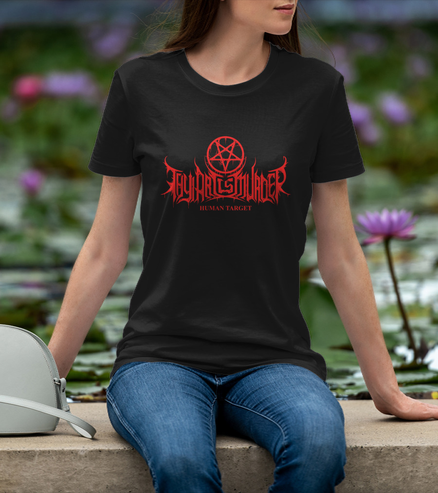 Thy Art Is Murder Human Target Logo Pentagram Merch T-Shirt