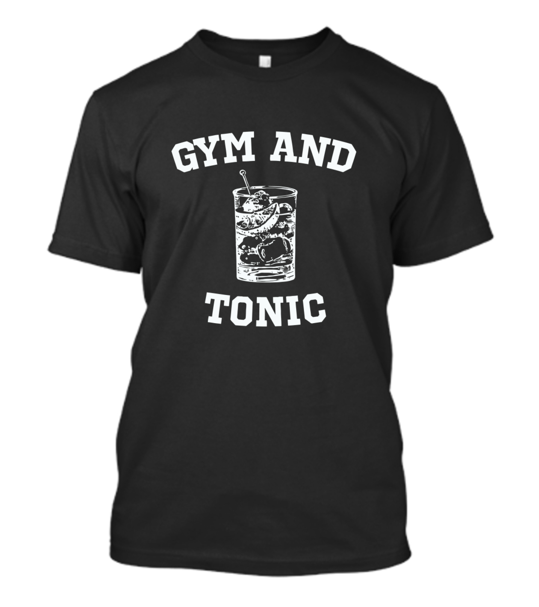 Gym And Tonic Glass With Ice And Lemon Concept T-Shirt
