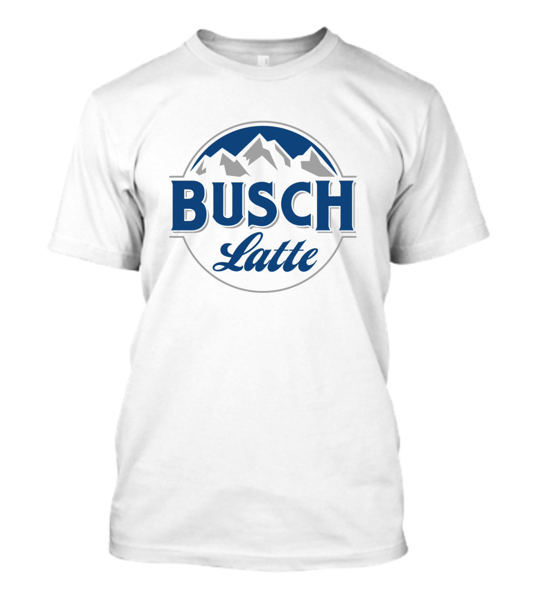 Busch Latte Parody Logo With Mountain T-Shirt