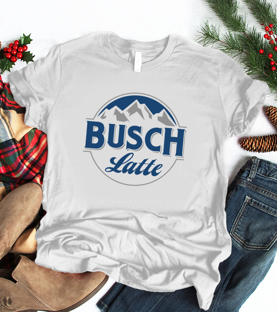 Busch Latte Parody Logo With Mountain T-Shirt
