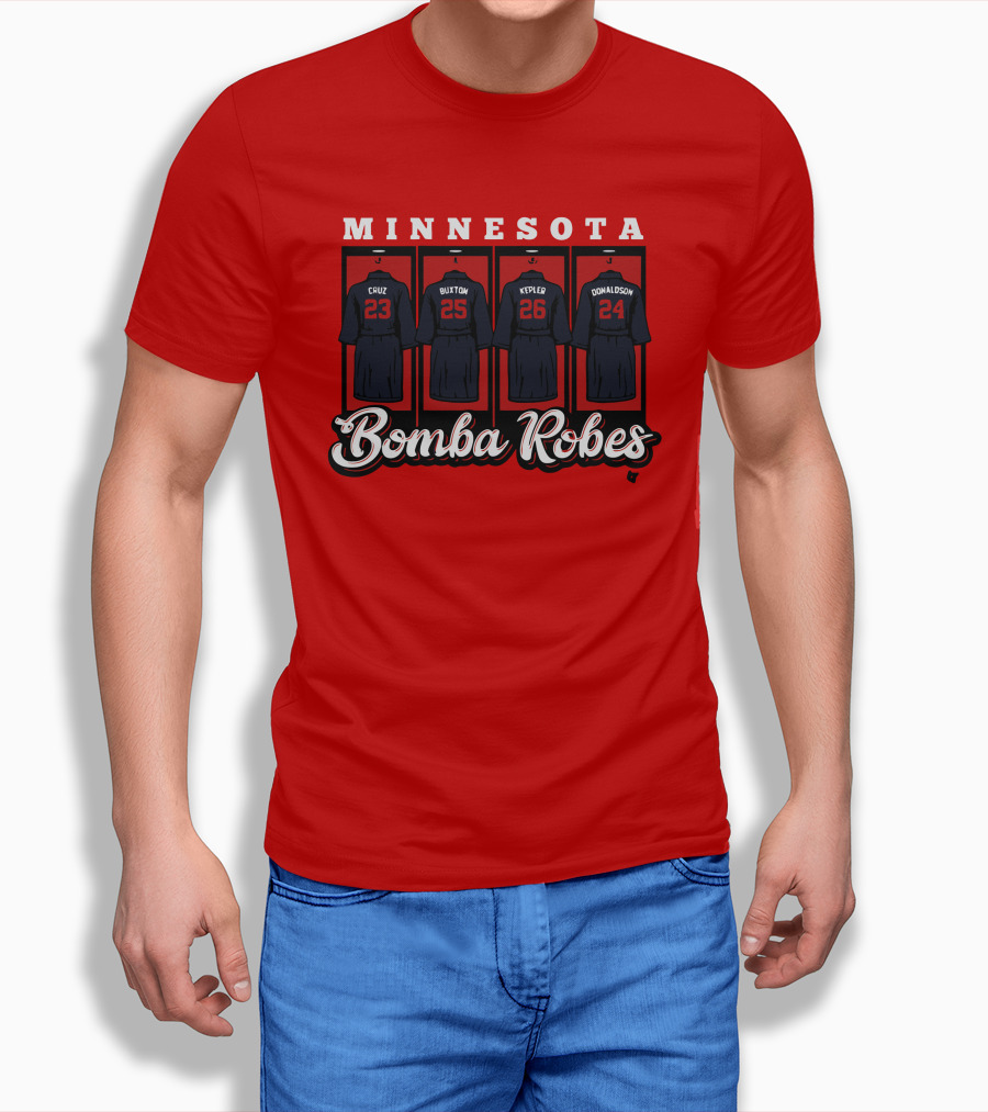 Minnesota Bomba Robes Cruz Buxton Kepler Donaldson Baseball T-Shirt