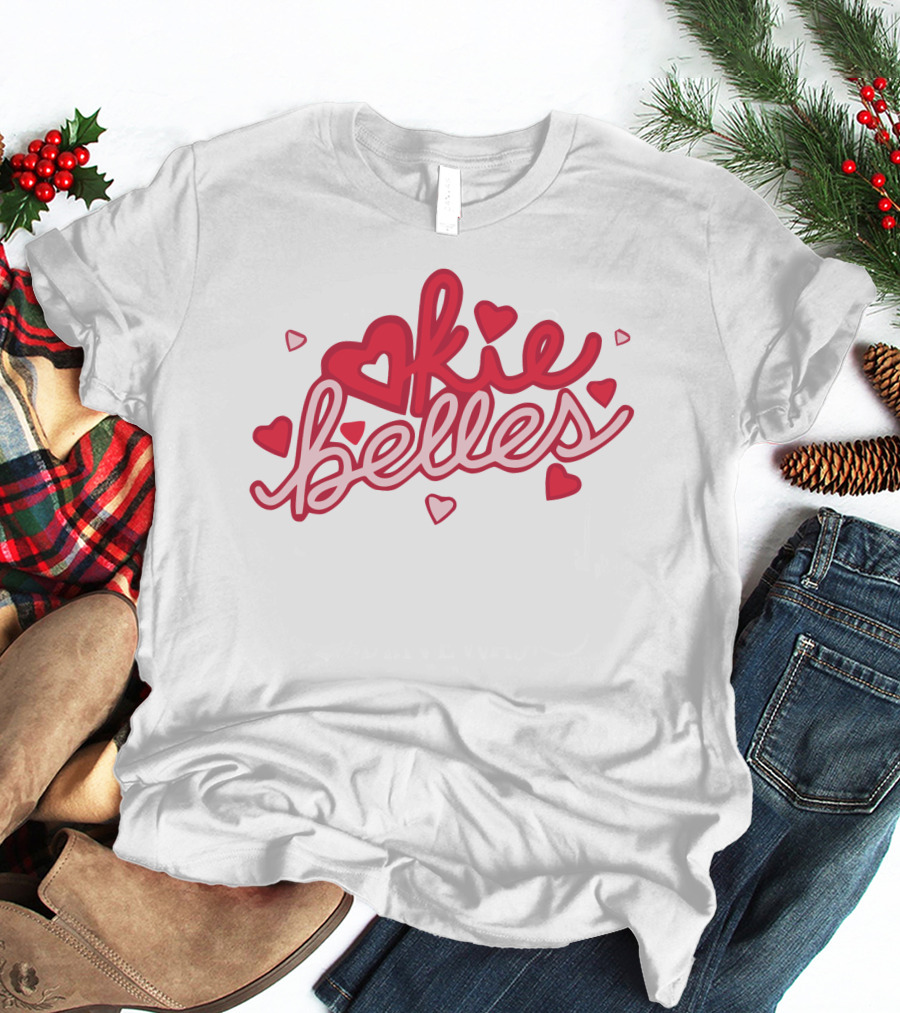 Okie Belles Merchandise Valentine Hearts T-Shirt