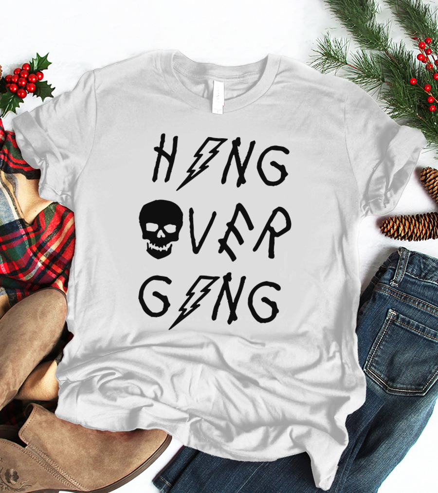 HNG OVR GNG Skull Lightning Hangover Gang Merch T-Shirt