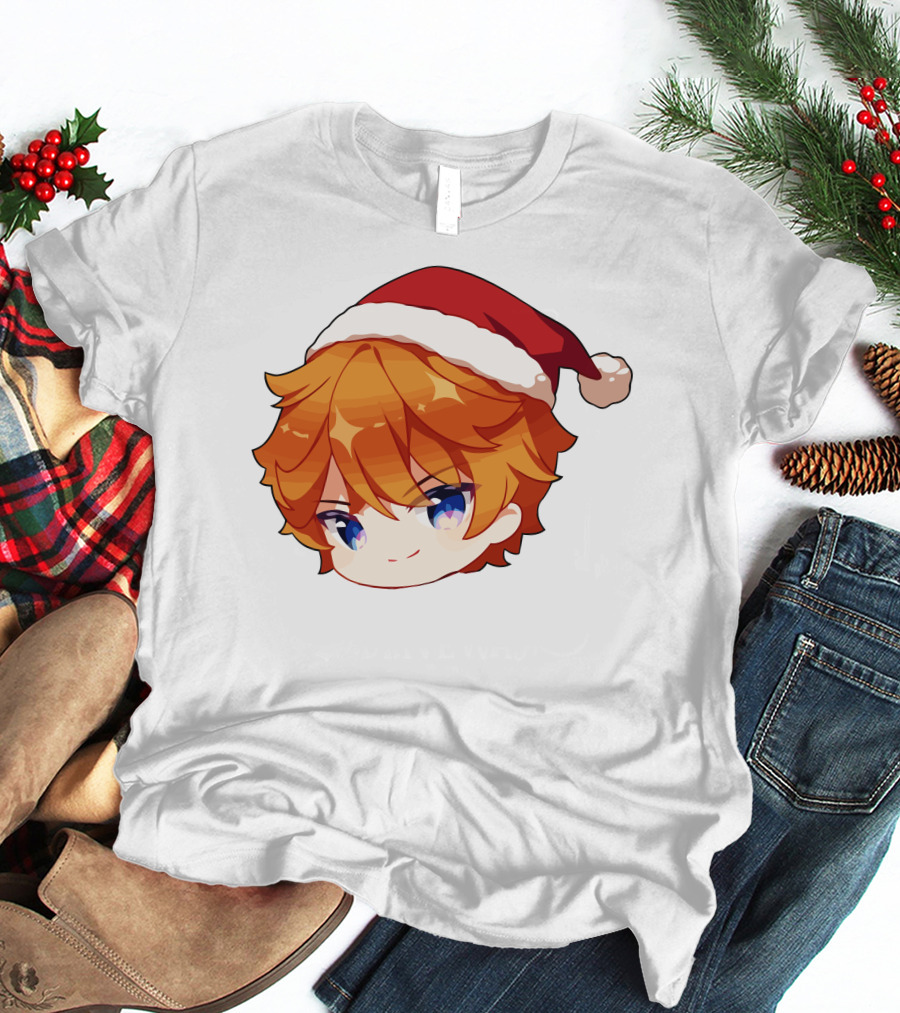 Griffin Burns Chibi Childe Xmas Santa Hat T-Shirt