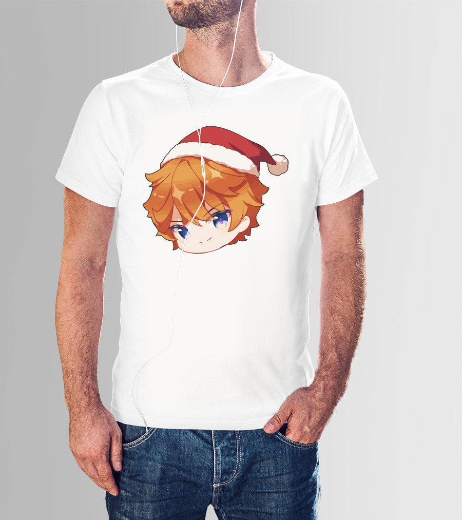 Griffin Burns Chibi Childe Xmas Santa Hat T-Shirt
