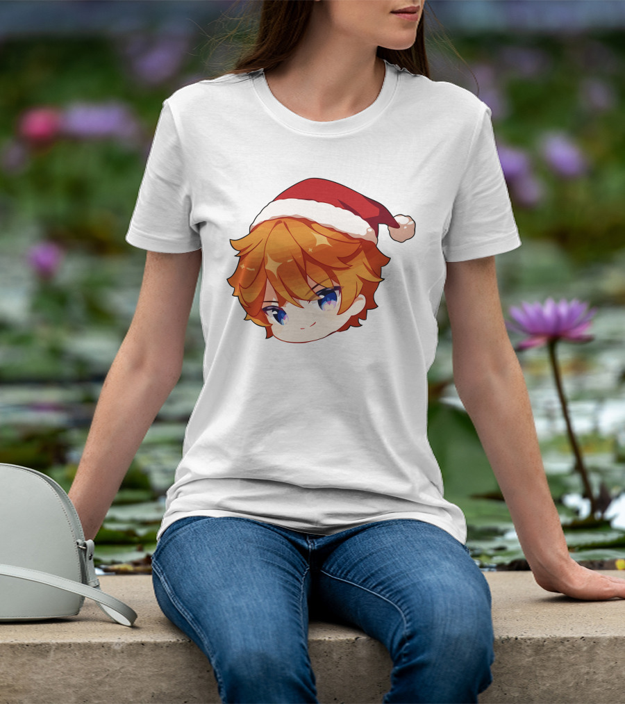 Griffin Burns Chibi Childe Xmas Santa Hat T-Shirt