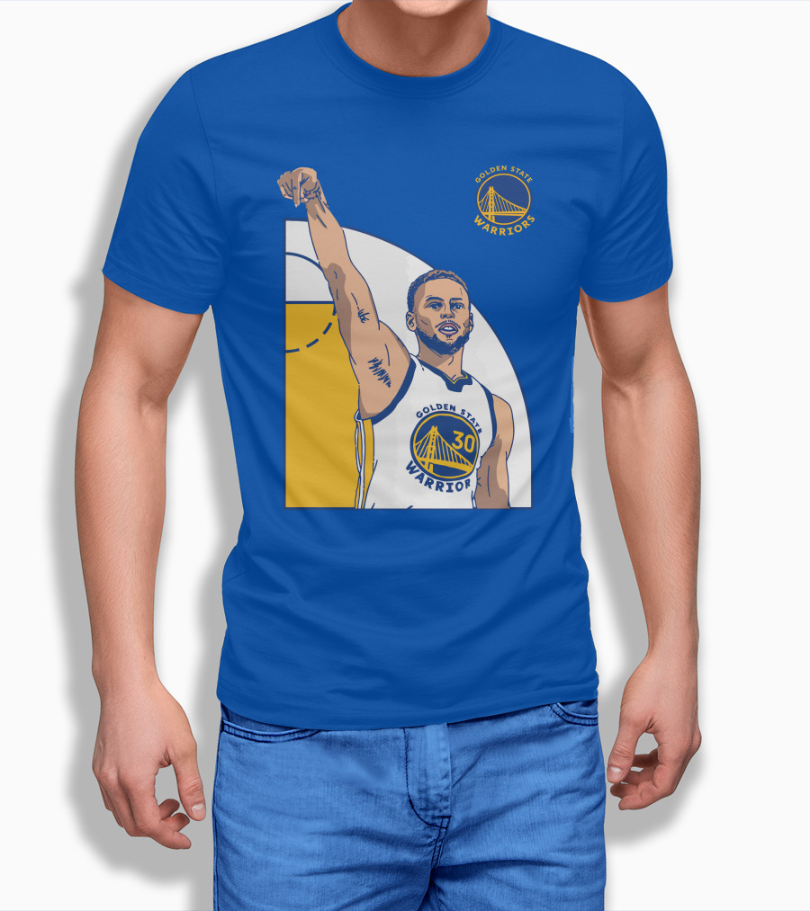 Stephen Curry Golden State Warriors NBA Royal 30 T-Shirt