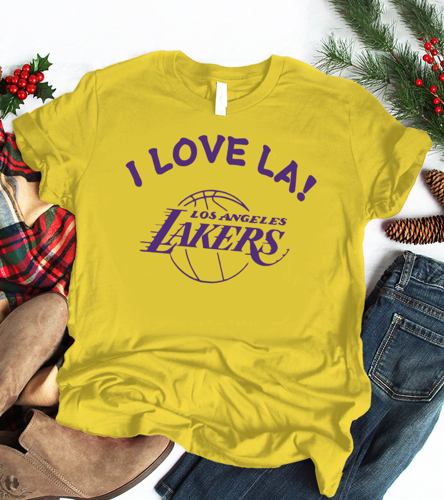 I Love LA Los Angeles Lakers Basketball T-Shirt