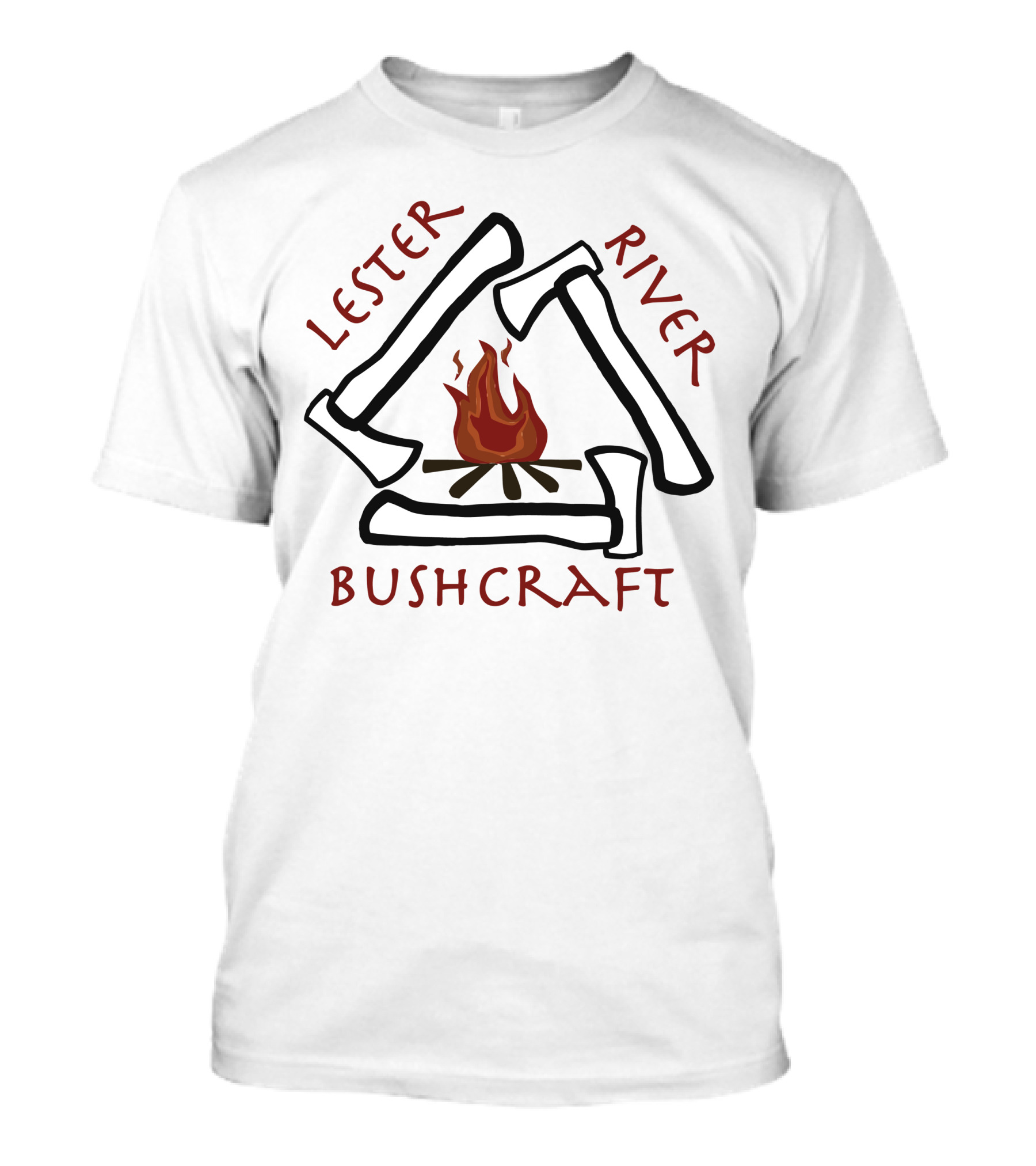 Lester River Bushcraft Axes And Campfire T-Shirt