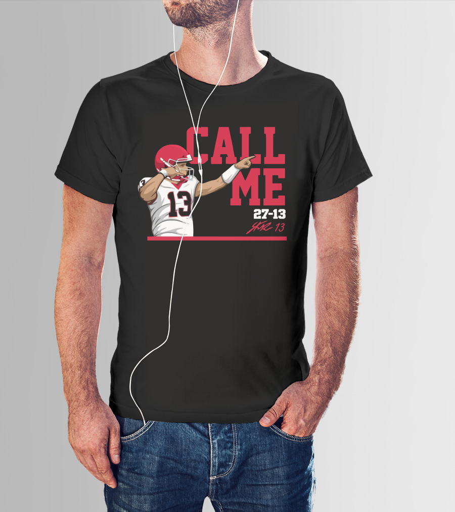 Call Me Stetson Bennett 27-13 Player Number 13 Football T-Shirt