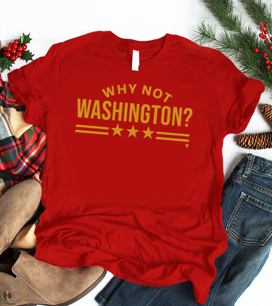 Why Not Washington Three Stars Red T-Shirt
