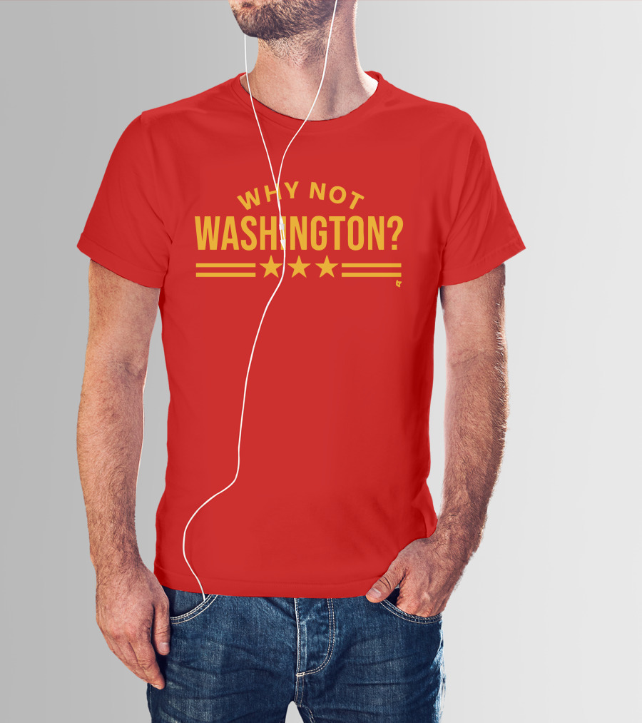 Why Not Washington Three Stars Red T-Shirt