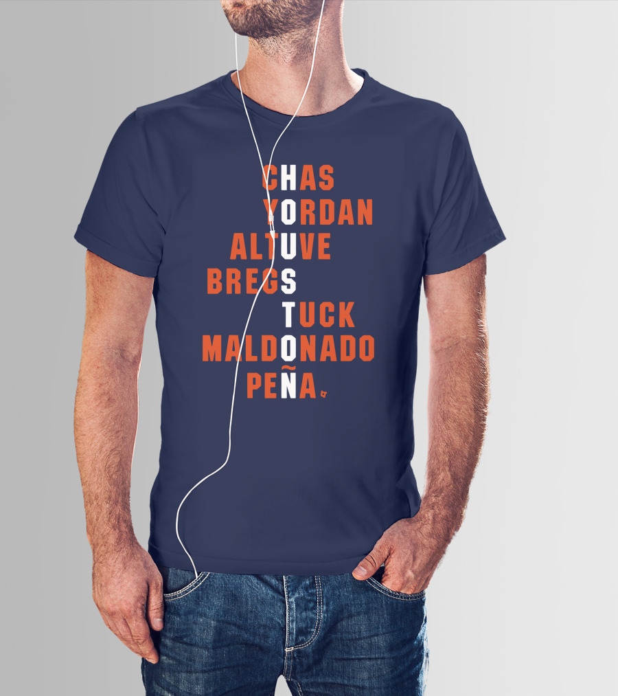 Houston Chas Yordan Altuve Bregs Tuck Maldonado Peña Names T-Shirt
