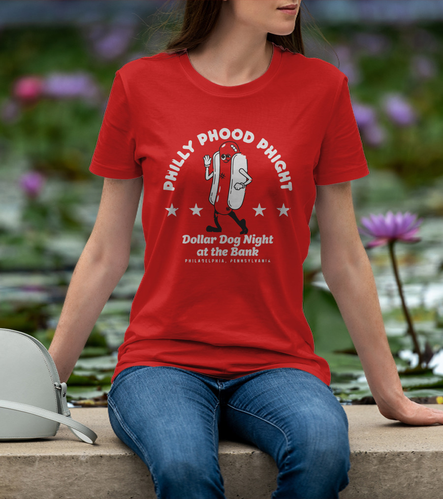 Philly Phood Phight Dollar Dog Night At The Bank Philadelphia Pennsylvania T-Shirt