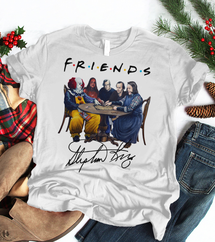 Stephen King Horror Icons As Friends Cast With Signature T-Shirt
