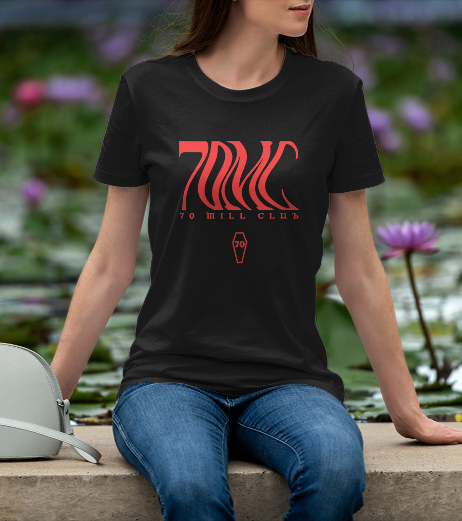 Pewdiepie 70 Mill Club 7OMC Red Coffin T-Shirt