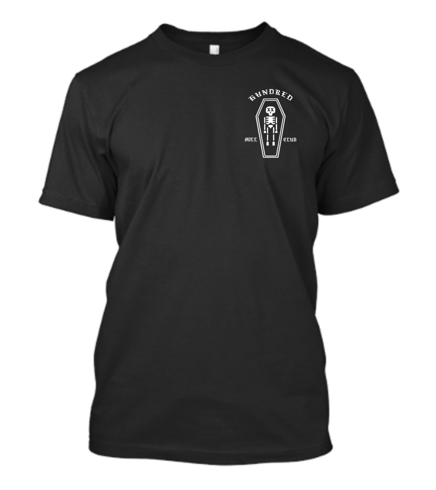Pewdiepie Hundred Mill Club Skeleton Coffin T-Shirt