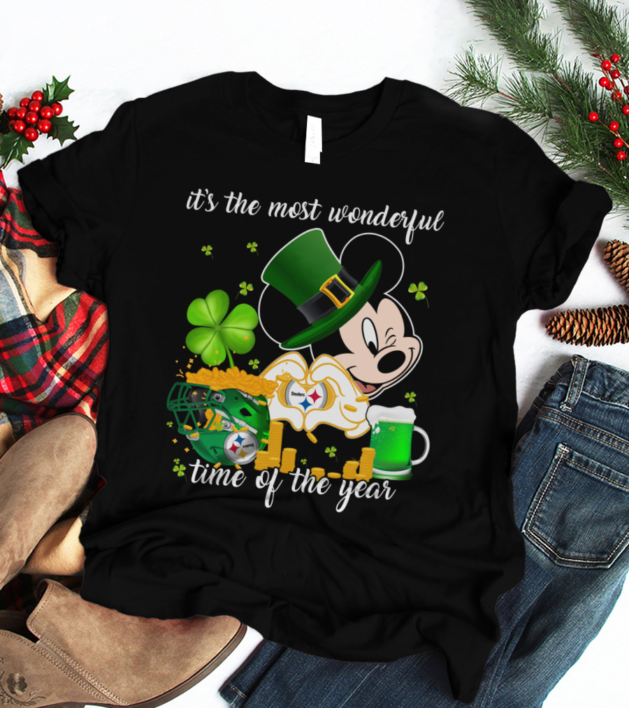 Mk-Pittsburgh Steelers It's The Most Wonderful Time Of The Year T-Shirt