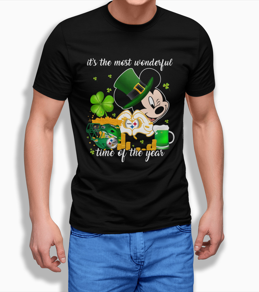 Mk-Pittsburgh Steelers It's The Most Wonderful Time Of The Year T-Shirt